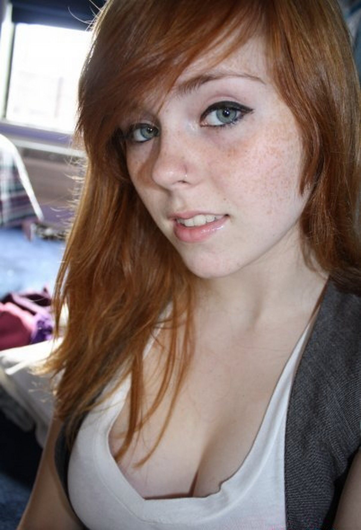 Freckled Redhead Tits